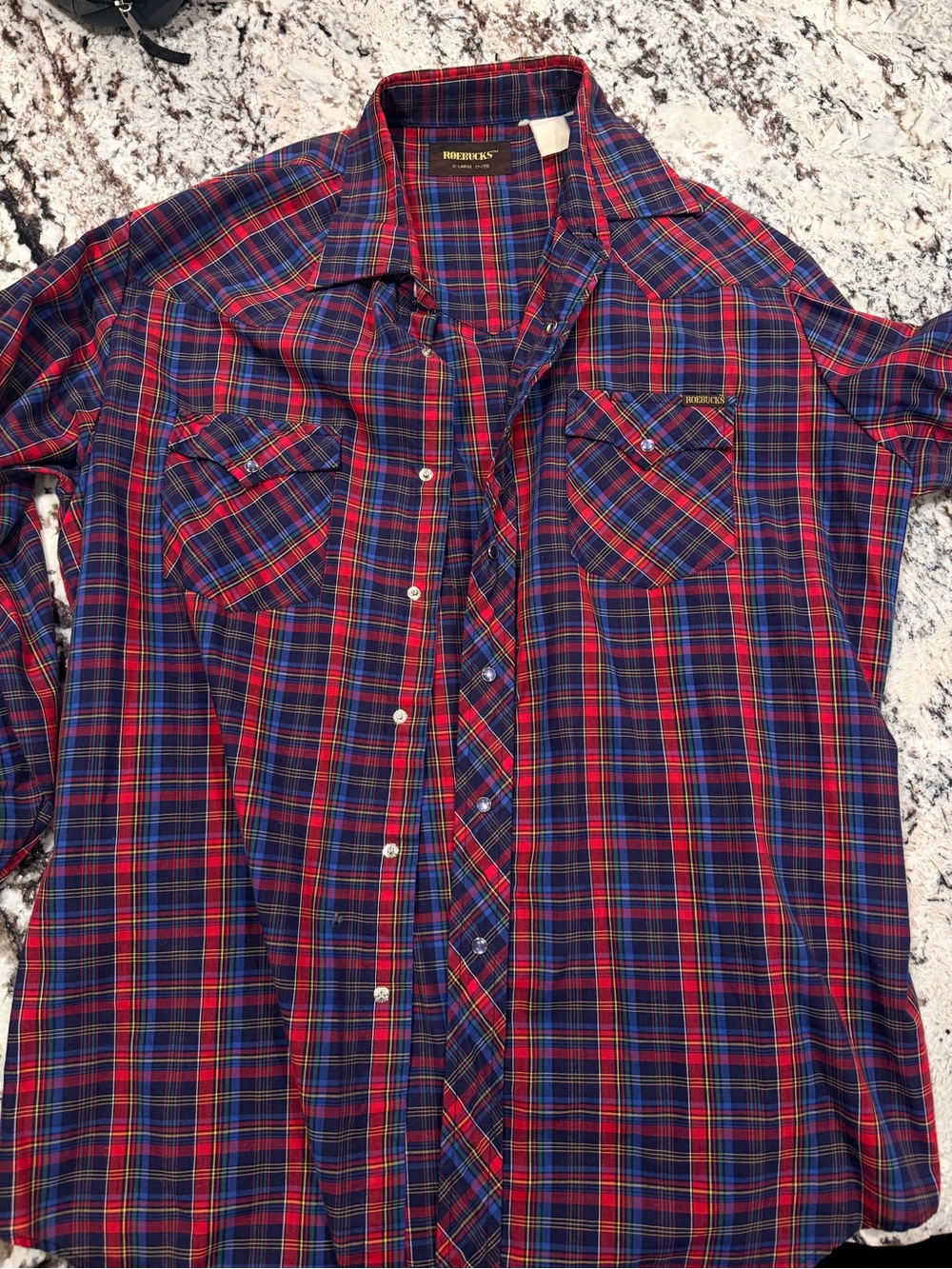 Vintage country western pearl button shirt